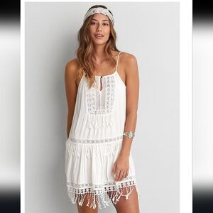 American Eagle Outfitters Tiered Fringe Dress Size S